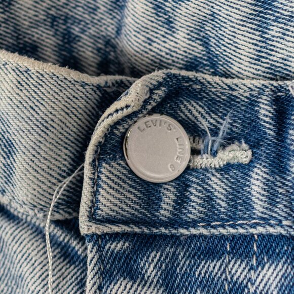 Levi's Line 8 Distressed Raw Hem Jeans Juniors Size 3 - Picture 5 of 15